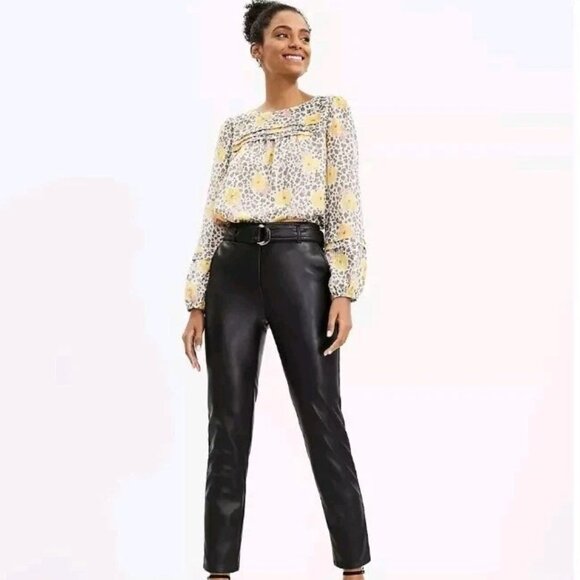 ann taylor faux leather pants 4 - Picture 1 of 1